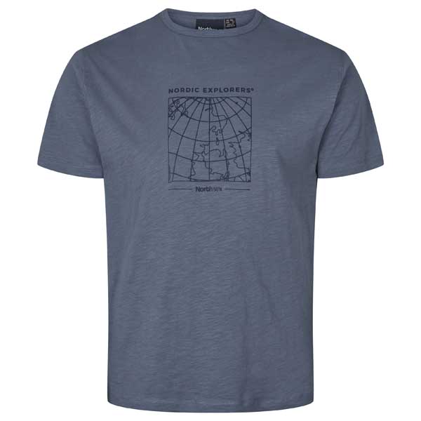 Blauw T-Shirt Met Print Ronde Hals | North 56°4