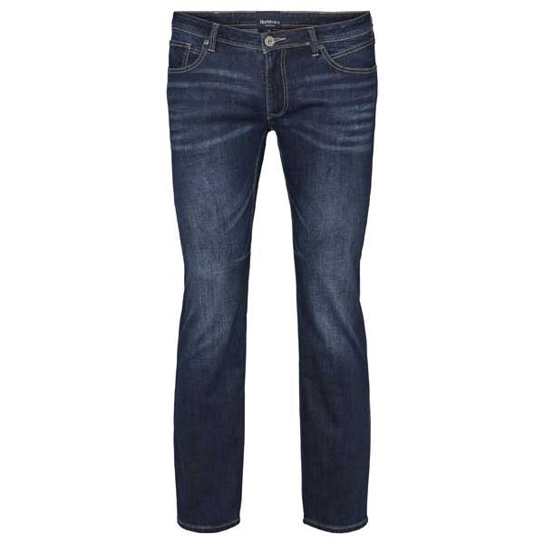 blue used wash jeans