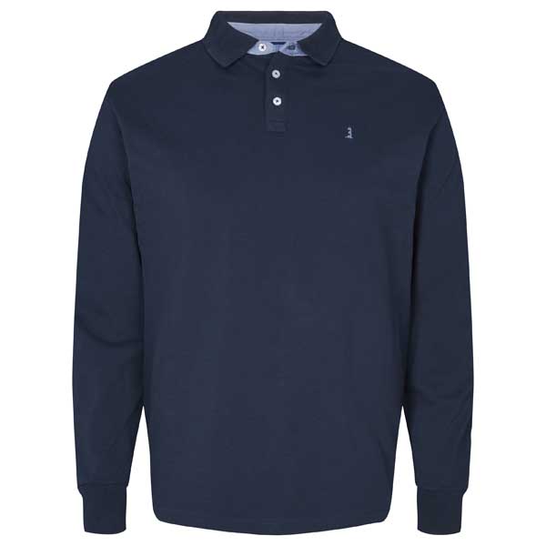 Navy Polo Lange Mouw | North 56°4
