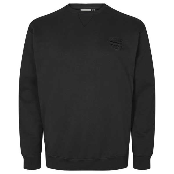 Zwarte Sweater met Crewneck 100% Organic Cotton| North 56°4